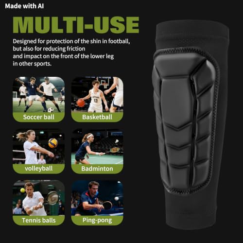 Protector profesional para canilleras de fútbol, Aegicormy transpirable y cómodo, para niños, adolescentes y adultos miniatura 6