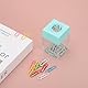 PATIKIL Magnetischer Papierclip-Halter-Spender, 2 Stück Große Kapazität Papierclip-Organisatoren mit Magnetischem Deckel für Schreibtischbedarf, Büro, Klassenzimmer, Zuhause, Pink, Grün