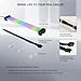 TECWARE Flex RGB, PSU Extension Cable Cover Kit, Light Up LED Strip Set for GPU and Motherboard PC Cables, 5V 3 Pin ARGB Sync, Compatible with 8-Pin, 16-Pin, 24-Pin, White