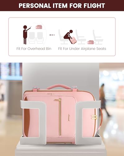 Image of LOVEVOOK 40L Travel Backpack Flight Approved Carry on Backpack,3 Packing Cubes,Waterproof Personal Item Travel Bag,TSA Carry on Luggage Suitcase Travel Essentials,Gifts for Women & Men,fits 17 inch Laptop
