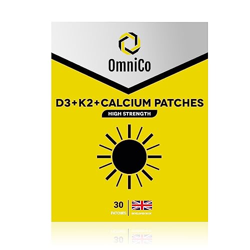OmniCo - D3 + K2 + Calcium Patches – 30 Pack