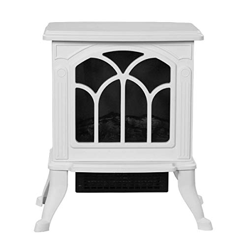 Elektrische Kaminheizung 1500W Tragbarer Freistehender Kaminofen Mit Realistischer Pp-Simulation Carbon Flame Effect Und Einstellbarer