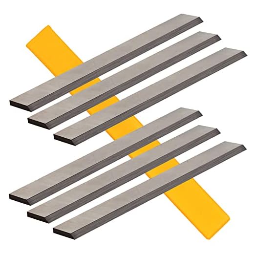 6 1/8 Inch HSS Jointer Planer Knives Blades for Ridgid JP0610,Delta 37-190 37-195, Craftsman 21705 922995,Jet JJ-6CS,Powermatic 54A Jointers (6)