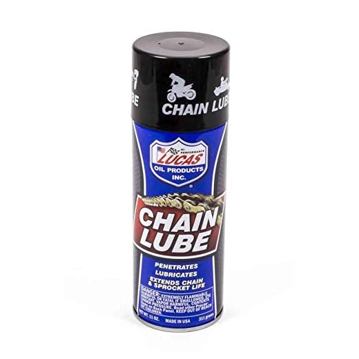 Lucas Oil Chain Lube, Semi-Synthetic, 11.00 oz Aerosol, Each