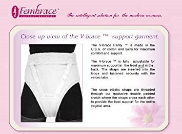 V-Brace Feminine Support for Vulvar Varicosities and Genital Prolapse (3X Large)