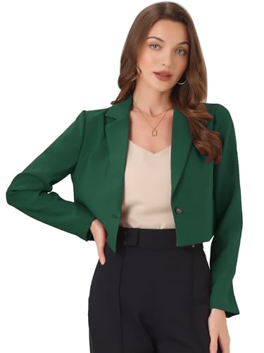 Cardigan court femme col revers veste courte chic pour le bureau