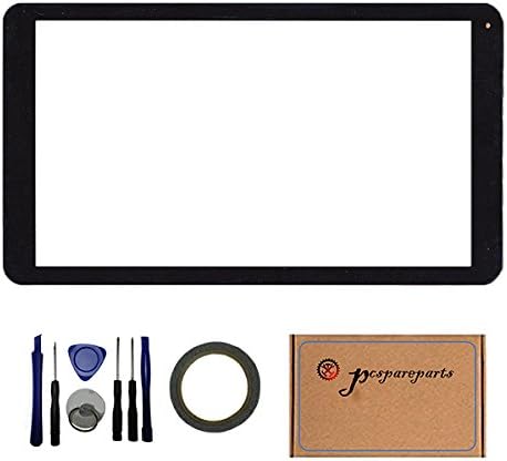 Pcspareparts Front Touch Screen Glass Screen Digitizer Panel for Polaroid P1010 10.1 inch Table PC
