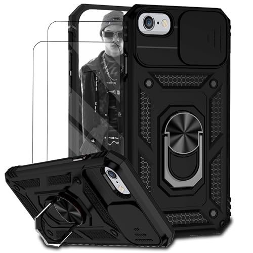 Fundas Y Cases, Wireless TUNKARMOR Funda para iPhone 6 Plus / 7 Plus / 8 Plus Case Capa - Incluye 2 películas Protectoras templadas con Ventana Deslizante de protección de la cámara...