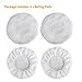4 PCS Car Polishing Pads 5-6 Inch - Professional Grade Buffing Pads with Reinforced Double-Stitched Edges for Auto Detailing & Surface Restoration