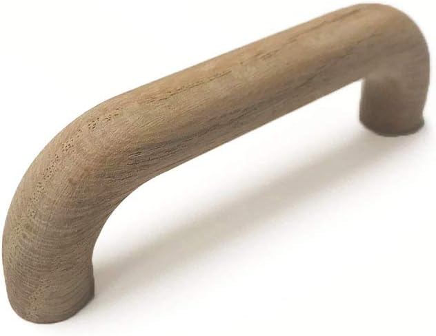 3" Wood Pull in Unfinished Red Oak – 10 Pack