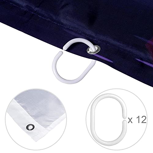 Rideau de douche de plage 152 x 182 cm – Rideau sans odeur souple