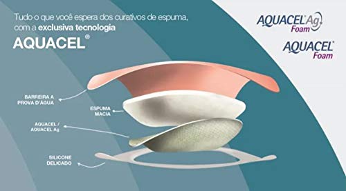 CURATIVO AQUACEL AG FOAM ADESIVO 10 X 10 UND 420681 CONVATEC