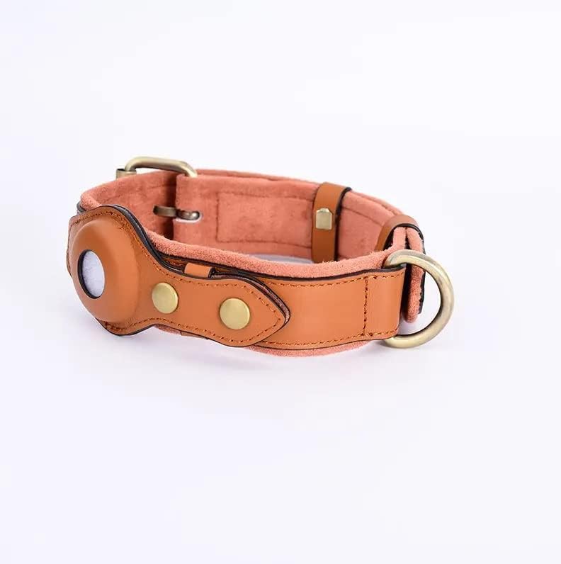 Miniatura 6 de Collar de perro para Apple AirTag  Cuero con soporte  Collares inteligentes para perro  GPS (rosa)
