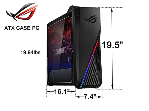 Asus Rog Strix G15Ce Gaming Desktop Computer (Intel 8-Core I7-11700F, 64Gb Ram, 1Tb Ssd + 1Tb Hdd, Geforce Rtx 3070) Upgraded Cooling System, Rog Aura Sync Rgb, Wi-Fi 6, Windows 10 / Windows 11 Home #TOP2