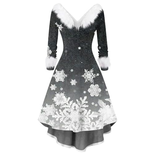 SCBFDI Weihnachtskleid Mädchen Weihnachtskleider für Mädchen Kleider für Schwangere Silvester Kleider Damen Weihnachtsoutfit Mädchen Jahrestag...