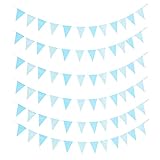 【Banderines decorativos】 El banderín adopta un proceso de estampado en caliente, y la luz brillante puede decorar bien su fiesta o su hogar. Puede colgar la pancarta en el techo, puerta, ventana, pared o ramas de jardín, o decorar la mesa de postres.