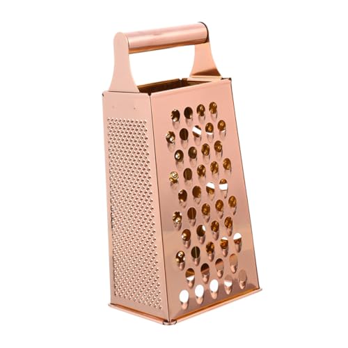Rallador caja de acero inoxidable dorado 4 lados miniatura 1