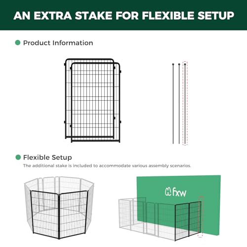 Image of FXW Homeplus Indoor Dog Playpen, 45 inch H, 2 Panels, for Large Dogs