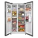 Midea American Fridge Freezer - Stainless Steel - D Rated