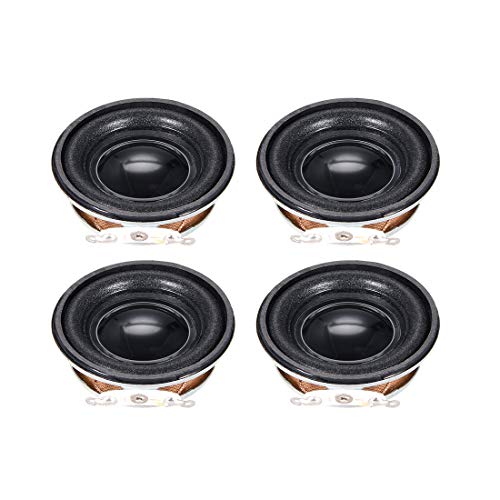 uxcell 3W 4 Ohm DIY Speaker 40mm Round Shape Replacement Loudspeaker 4pcs