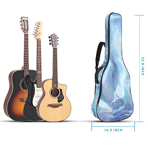 Housse imperméable pour guitare acoustique avec double bandoulière et poche Motif marbre, Multicolore 02, 42.9×16.9×4.7… - Les Beatles, Paul McCartney, John Lennon, RIngo Starr, George Harrison Housse imperméable pour guitare acoustique avec double bandoulière et poche Motif marbre, Multicolore 02, 42.9x16.9x4.7… – Image 6