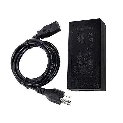 Inyector POE HQRP de 48 V según estándar IEEE 802.3at para punto de acceso Linksys AC1750 / LAPAC1750 / LAPAC1750PRO + adaptador de clavija europea HQRP miniatura 1