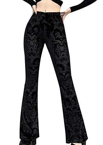 Goth Pajamas,Goth Leggings,Mall Goth,Gothic Leggings For Women,Goth Leggings For Women,Velvet Bell Bottom Pants For Women,Black Bell Bottom Leggings,Bell Bottom Leggings For Women,Corporate Goth #TOP11