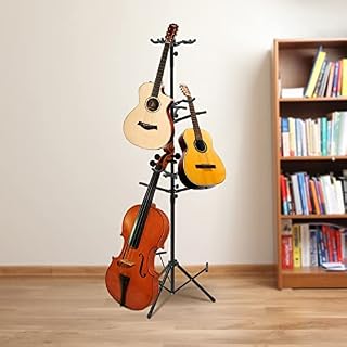 Lilyeriy Support de guitare universel à 3 niveaux – Style vertical – Support pour trépied pour ukulélé acoustique, ukulélé et basse – Support de guitare - Les Beatles, Paul McCartney, John Lennon, RIngo Starr, George Harrison Lilyeriy Support de guitare universel à 3 niveaux - Style vertical - Support pour trépied pour ukulélé acoustique, ukulélé et basse - Support de guitare – Image 3