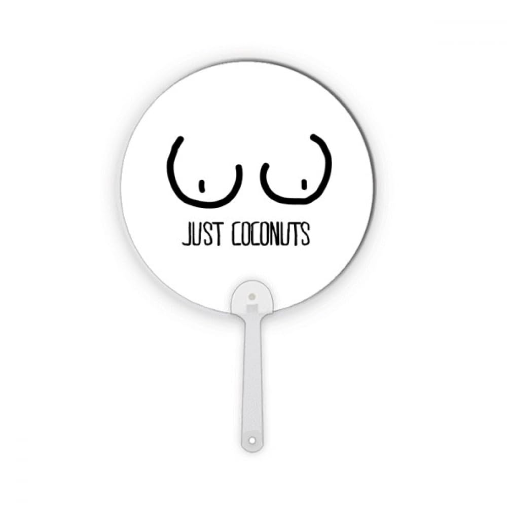 Éventail plastique rond anti chaleur Just Coconuts pour intérieur