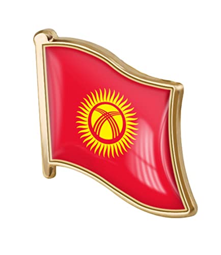 Image of vmcoatdu Country Flag Pin Badge International Travel Brooch Metal Alloy Souvenir Pin for Hat Clothes Backpack