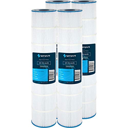 SpiroPure Replacement for Pleatco PA131 Hayward CX1280RE Unicel C-7494 Filbur FC-1227 C5030 C5025 Hot Tub Spa Pool Filter Replacement Cartridge (Case of 4)