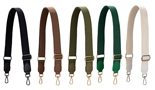 Allzedream Purse Straps Replacement Crossbody Bags Handbag Wide Canvas Leather Adjustable (Brown A) by A ALLZEDREAM - Used condition - Image 6