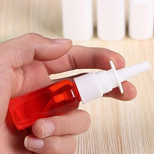 5/10/20/30/50ml Health Care Mist Dispenser Spray Bottle Empty Nasal Sprayer Refillable Container Nose Dropper Bottles(White 50ml)