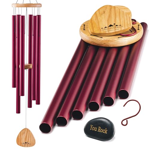 UpBlend XL Wind Chimes for Outside Gift – Deep Tone...
