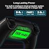 Controlador inalámbrico SZDILONG para PS5 Pro/Slim, MAC, iOS, Steam, PC/Android | batería de 1500 mAh, luz RGB de 7 colores, sticks Hall, Turbo, programable, doble vibración, conector de audio de 3.5 mm, cable de carga tipo C, negro 6