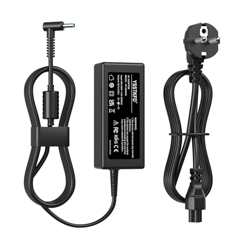 65W Cargador HP Portátil para HP Pavilion x360 11 13 15 Stream 11 13 14 ProBook 430 440 450 446 455 470 G3 G4 G5 EliteBook 1040 G1 G2 250 255 G4 G5 840 G3 741727 001 Ordenador Alimentación 19.5V 3.33A