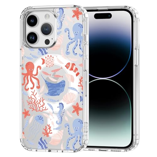 Coque iPhone 15 Plus Octopus antichoc avec alignement magnétique MagSafe