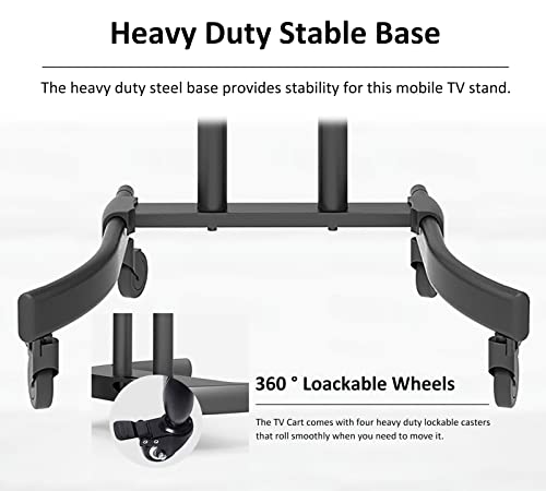 Soporte de TV móvil ajustable para pantallas de 32-65 pulg miniatura 5