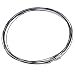 Souarts Black Steel Wire Choker Necklace Screw Clasps Pack of 10pcs