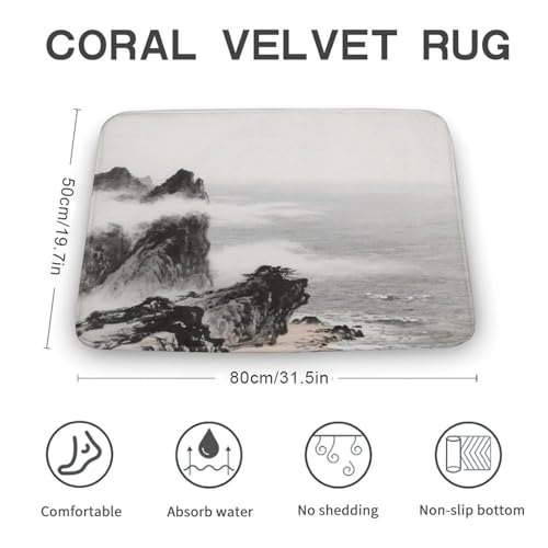Alfombras de baño suaves y absorbentes para suelo de ducha 4