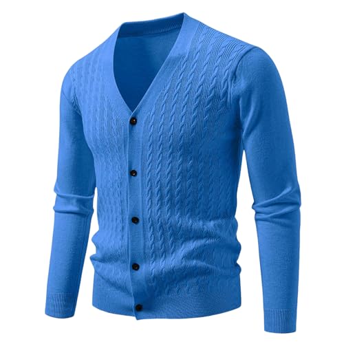 Cárdigan de punto Jacquard premium para hombre chaqueta elegante de invierno