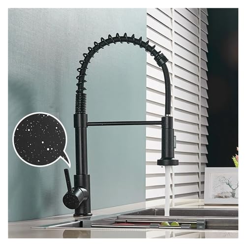 Mitigeur de cuisine douchette extractible robinet évier nickel brossé pivotant 360