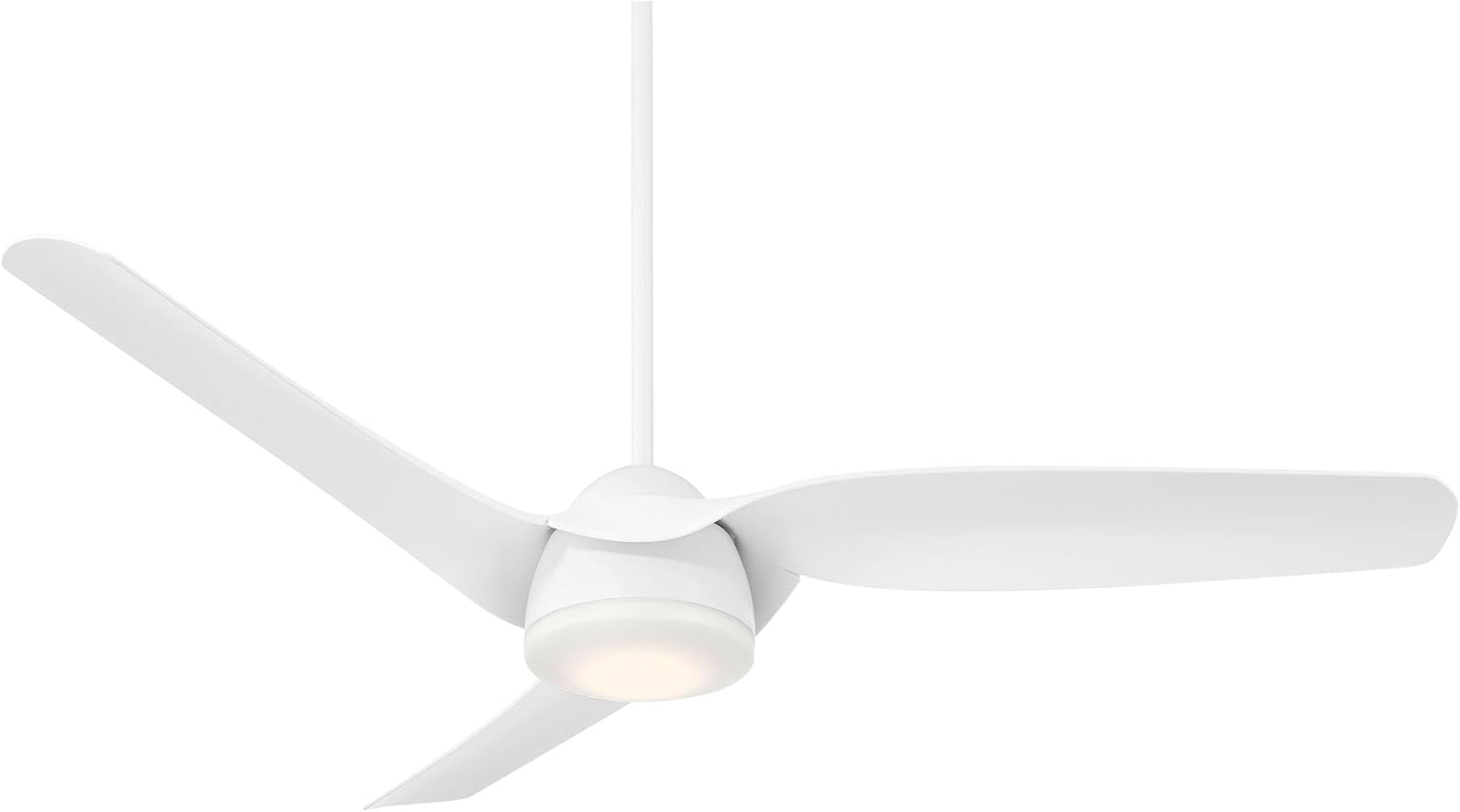 Casa Vieja 54" Sierra Modern Indoor Outdoor Ceiling Fan 3 Blade LED Light Remote Control White Finish Blades Bedroom Patio Living Room Kitchen Porch Damp Rated Decorative DC Motor Garage Exterior