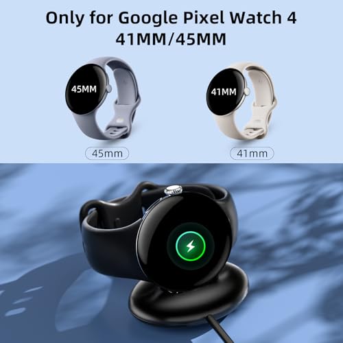 Cable de carga rápida con soporte magnético seguro para Google Pixel Watch 4 2