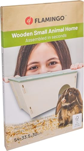 NAGETIERHAUS Mick BEIGE/GRÜN 54x33,5x30CM