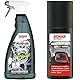 SONAX FelgenBeast (1 Liter) Felgenreiniger & Kunststoff Neu Schwarz (100 ml) zur Farbauffrischung stark ausgebleichter Kunststoffe im Fahrzeugaußenbereich | Art-Nr. 04091000