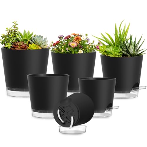 SQKH Plant Pots 4/5/5.5/6/6.5/7 Inch Self...
