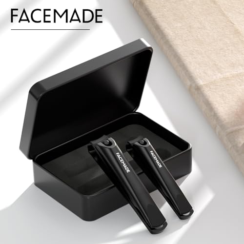 Facemade NC02 Nail Clippers Set - 2 Pack Premium Sharp Stainless Steel Fingernail & Toenail Clippers thumb #4