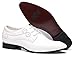 Dress Shoes for Men Pointed Toe Classic Patent Leather Lace Up Oxford White 11 US