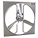 Schaefer Ventilation 543GP1-3 Galvanized Panel Fan, 3 Wing, 1 hp, 3 Phase, 54"
